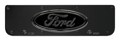 Gatorback - Gatorback Replacement 19"-21" Mud Flap Plate Gunmetal Ford Oval Logo GM755821