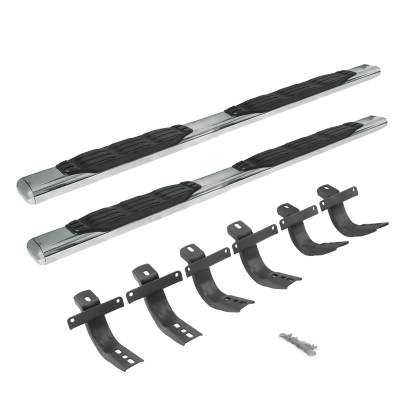 Go Rhino - Go Rhino 105412973PS 5" 1000 Series Side Steps w/Mounting Brackets Kit
