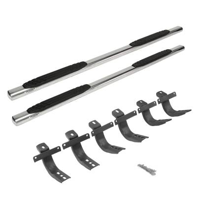 Go Rhino - Go Rhino 684412971PS 4" OE Xtreme Side Steps w/Mounting Brackets Kit
