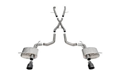 Corsa Performance - Corsa Perf. 21198BLK 2.75" Xtreme Cat-Back Exhaust System for 22-24 Durango