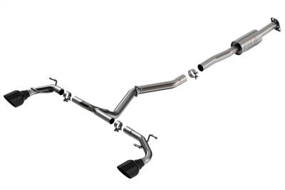Borla - Borla 140910BC ATAK Cat-Back Exhaust Single Split Rear Exit 22-26 BRZ/GR86 2.4L