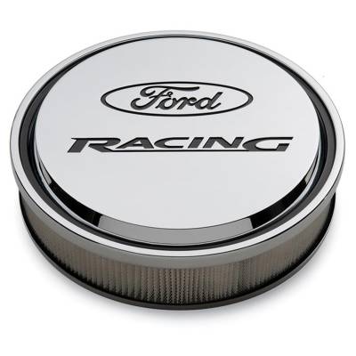 Ford Performance Parts - Ford Performance 302-384 Slant Edge Air Cleaner Kit Chrome w/Ford Racing Emblem