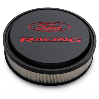 Ford Performance Parts - Ford Performance 302-385 Slant Edge Air Cleaner Kit Black/Red w/Ford Racing