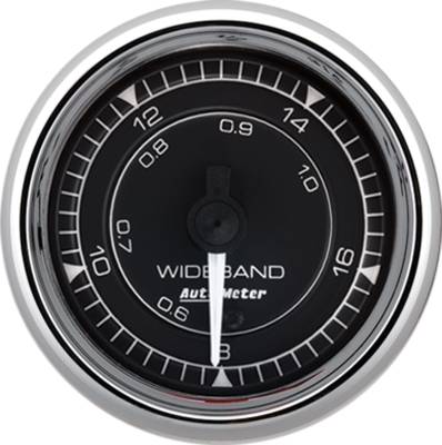 AutoMeter - AutoMeter 9770 Chrono Wideband Air/Fuel Ratio Analog 8:1-18:1 2-1/16" Motor