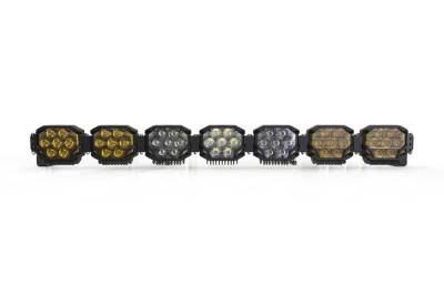 Morimoto - Morimoto BAR-3ROW-024 50.5" 7-Pod HXB 3 Row BangerBar LED Light Bar White/Yellow