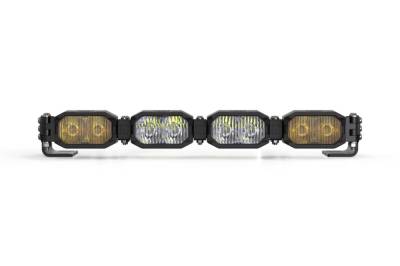 Morimoto - Morimoto BAR-1ROW-006 16" 4-Pod HXB 1 Row BangerBar LED Light Bar White/Yellow