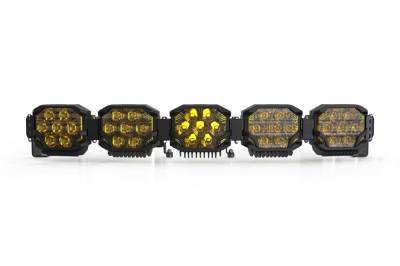 Morimoto - Morimoto BAR-3ROW-011 36" 5-Pod HXB Triple Row BangerBar LED Light Bar Yellow