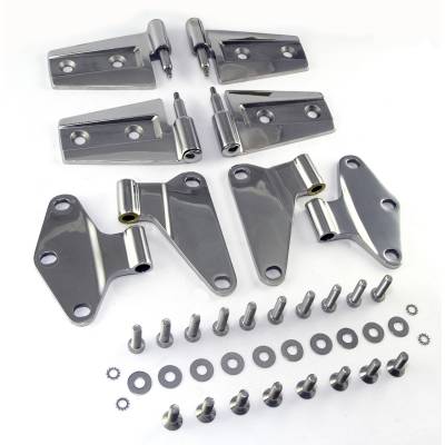 Rugged Ridge - Rugged Ridge 11111.2 Door Hinge Kit Stainless Steel for 07-18 Jeep Wrangler JK