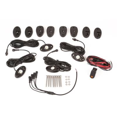 Rugged Ridge - Rugged Ridge 11232.4 Rock Crawler 4Pc White Harness Light for 07-18 Wrangler JK