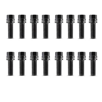 Proform - Proform 66756 Wedge-Locking Header Bolts Hex Head 3/8 Diam 1" Blk Oxide 16 Pcs
