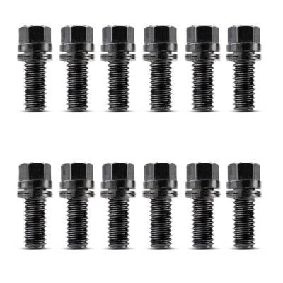 Proform - Proform 66751 Wedge-Locking Header Bolts Hex Head 3/8"x3/4" Black Oxide 12Pc