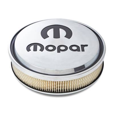 Proform - Proform 440-833 Air Cleaner 14" Diam Alum. Polished Recessed Black Emblem
