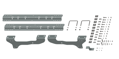B&W Trailer Hitches - B&W Hitch RVK2503 Custom Installation Kit for Universal Mounting Rails for GM