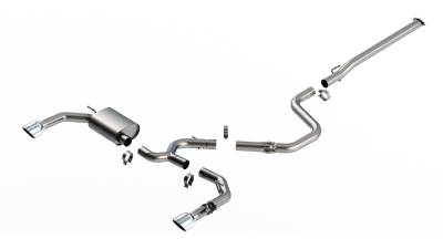Borla - Borla 140925 ATAK Cat-Back Exhaust Single Split RR Exit for 22-23 Elantra N 2.0L