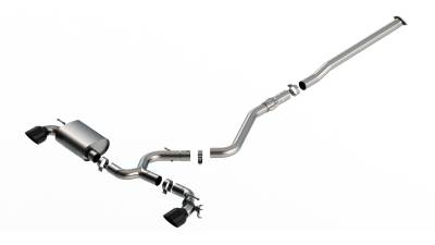 Borla - Borla 140926BC S-Type Cat-Back Exhaust One Split RR Exit for 22-23 Kona N 2.0L