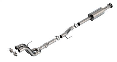 Borla - Borla 60732 ATAK Mid-Section Exhaust One 3" In Dual 3" Out 21-26 F150 Tremor