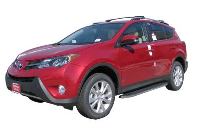 Steelcraft - Steelcraft 135000 Black Running Boards w/Stainless Trim for 06-18 Toyota Rav4
