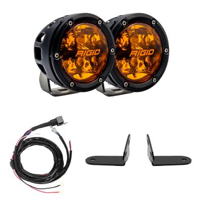 Rigid Industries - Rigid Industries 41652 Razor 360-Series Amber PRO A-Pillar Light Kit