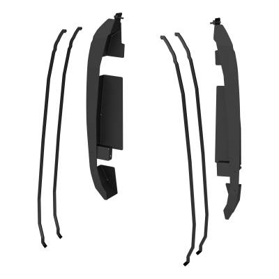 ARIES - ARIES 3500250 Door Hinge Covers for ARIES Tube Doors Ford Bronco 2DR & 4DR