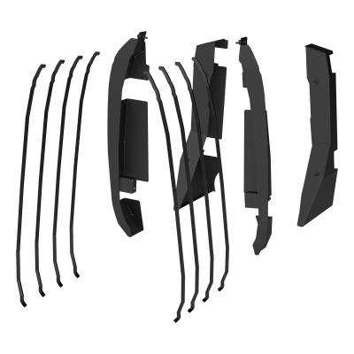 ARIES - ARIES 3500255 Door Hinge Covers for ARIES Tube Doors Ford Bronco 4DR