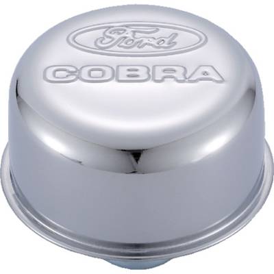 Ford Performance Parts - Ford Performance 302-225 Chrome Air Breather Cap w/Cobra Logo