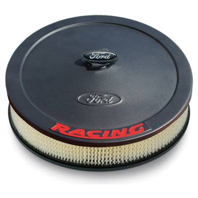 Ford Performance Parts - Ford Perf. 302-352 Air Cleaner Kit Black Crinkle w/Red Ford Racing Emblem 13"