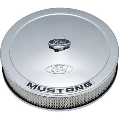 Ford Performance Parts - Ford Performance 302-361 Chrome Air Cleaning kit w/Ford Mustang Emblem