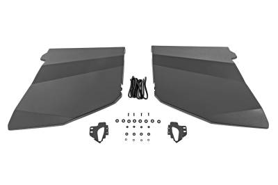 Rough Country Suspension Systems - Rough Country Rear Aluminum Half Doors Black for Polaris RZR XP 4 1000 93121