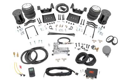 Rough Country Suspension Systems - Rough Country 100056WC Rear Air Spring Kit w/Compressor for 07-18 Silv/Sra 1500