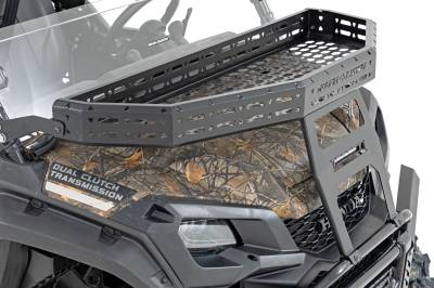 Rough Country Suspension Systems - Rough Country 92059 Front Cargo Rack Tray Black for Honda Pioneer 1000
