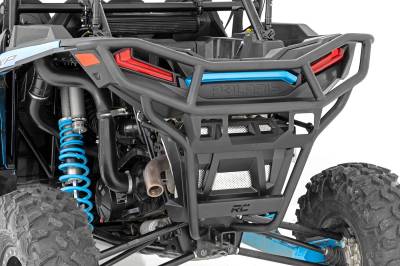Rough Country Suspension Systems - Rough Country Tubular Black Rear Bumper for Polaris RZR XP1000 93118