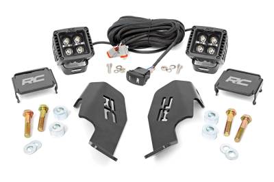 Rough Country Suspension Systems - Rough Country 92034 A-Pillar 2" LED Pod Ditch Light Kit for Honda Talon 1000