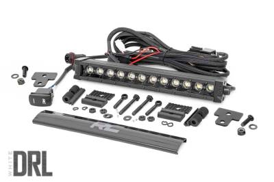Rough Country Suspension Systems - Rough Country 97004 Bumper Mount 12" LED Light Bar Kit for Defender HD