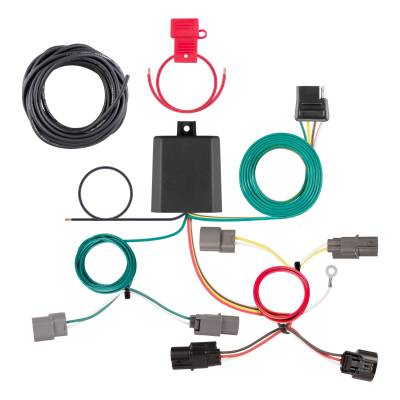 CURT - Custom Wiring Harness 4-Way Flat Output for Honda Civic