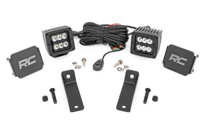 Rough Country Suspension Systems - Rough Country 97082 Rear Cab Mount 2" LED Pod Light Kit for Maverick Sport
