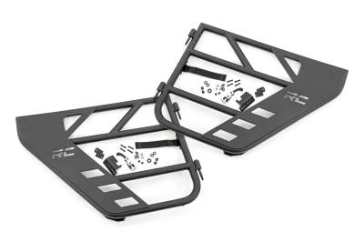 Rough Country Suspension Systems - Rough Country 10618 Rear Tubular Steel Tube Doors Black for 18-26 Jeep JL/JT
