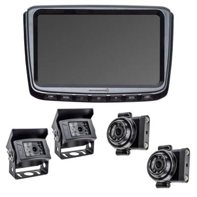 Brandmotion - Brandmotion FLTW-7100 Commercial Vehicle Side Mount 4 Camera Vision System