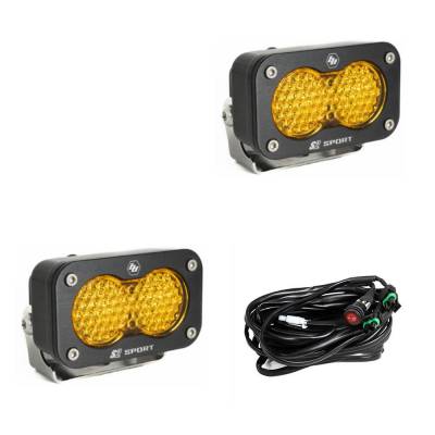 Baja Designs - Baja Designs 547816 S2 Sport Black LED Auxiliary Light Pod Pair
