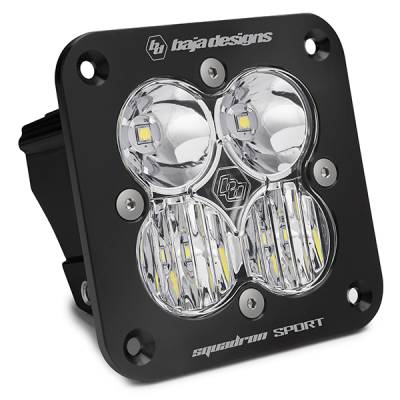 Baja Designs - Baja Designs 551003 Squadron Sport Black Flush Mount LED Auxiliary Light Pod