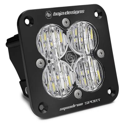 Baja Designs - Baja Designs 551005 Squadron Sport Black Flush Mount LED Auxiliary Light Pod