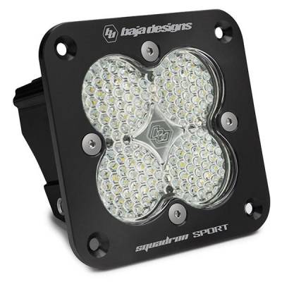 Baja Designs - Baja Designs 551006 Squadron Sport Black Flush Mount LED Auxiliary Light Pod