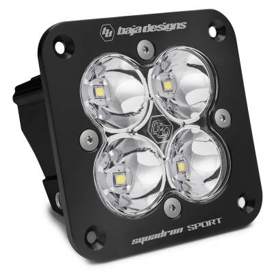 Baja Designs - Baja Designs 551001 Squadron Sport Black Flush Mount LED Auxiliary Light Pod
