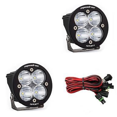 Baja Designs - Baja Designs 587801 Squadron-R Sport Black LED Auxiliary Light Pod Pair