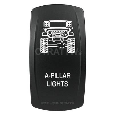 sPOD - sPOD 860465 JK A-Pillar Lights Contura V Rocker