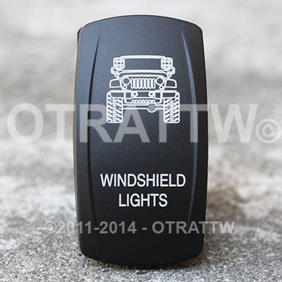 sPOD - sPOD 860515 JK Windshield Lights Contura V Rocker