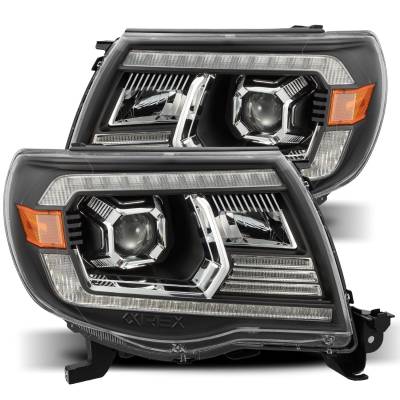 AlphaRex - AlphaRex 880738 Black Projector Headlights for 05-11 Toyota Tacoma