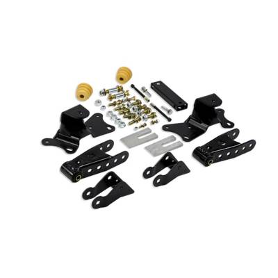 Belltech - Belltech 6905 4" Drop Rear Leaf Spring Shackle Kit Front Hanger for Chevy/GMC