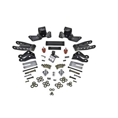 Belltech - Belltech 6909 4" Drop Leaf Spring Shackle & Hanger Kit Front Hanger Rear Shackle
