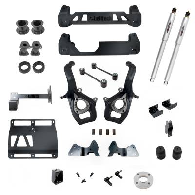 Belltech - Belltech 153712BK 6" Lift Kit Front Spacers/Rear Trail Performance Shocks Only