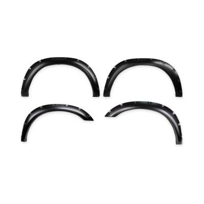 TrailFX - TrailFX TFD3006S Pocket Style Fender Flare Set Black Smooth Paintable Finish